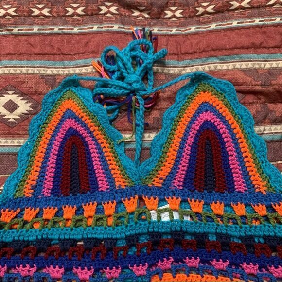 WoWo Crotchet Halter Top Size Small - Picture 2 of 5